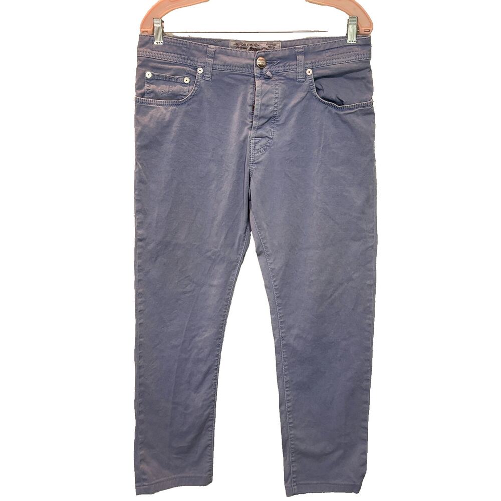 Jacob Cohen Jeans 33x28 Button Made Italy Japanese Fabric PW68 Designer Denim